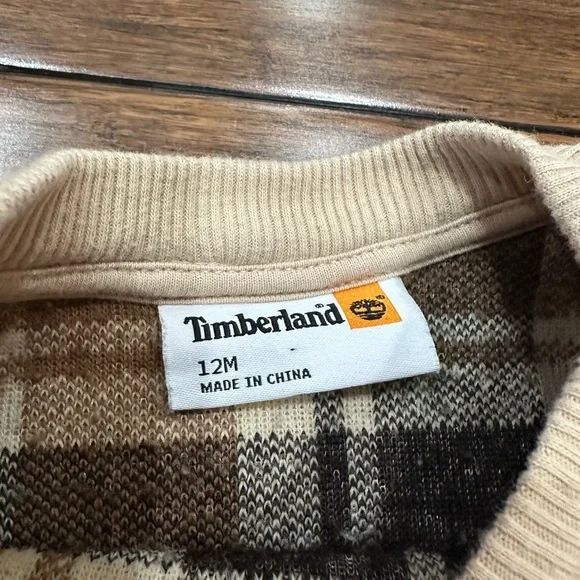 Timberland Cozy Plaid Kids Winter Set 12M - Picture 5 of 5